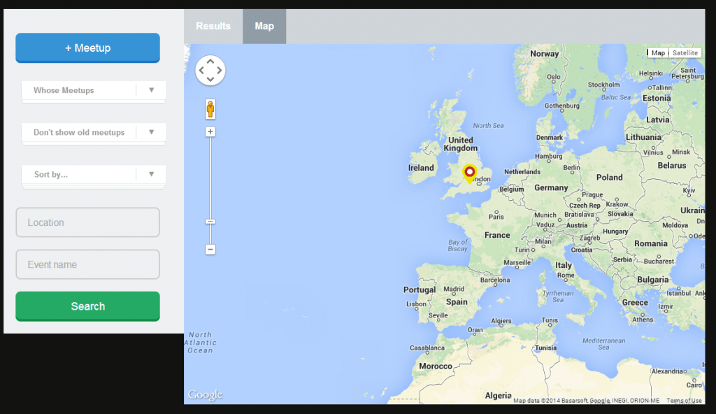 Maps in Meetups