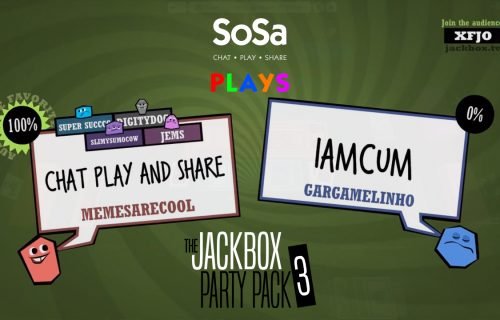 SoSa Plays – Jackbox Party Pack