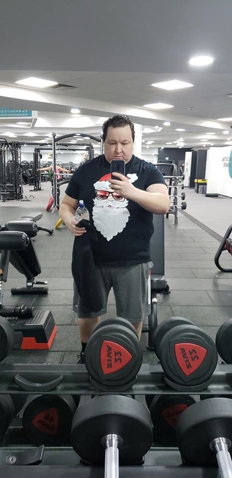 James in the gym Christmas 2018